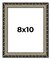 8x10 Museum-Quality Picture Frame with UV-Resistant Acrylic & Acid-Free Backing, Available in 4 Finishes - Gold, Silver, Bronze, and Black